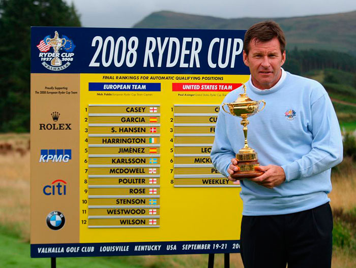 Nick Faldo en la Ryder Cup