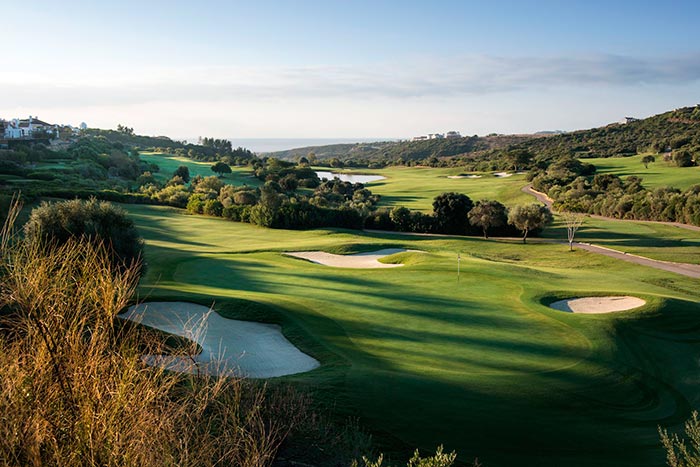 Espectacular vista de la Finca Cortesín Golf Club en Málaga