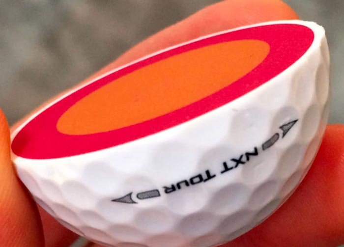 Titleist NXT Tour - diseño de doble núcleo